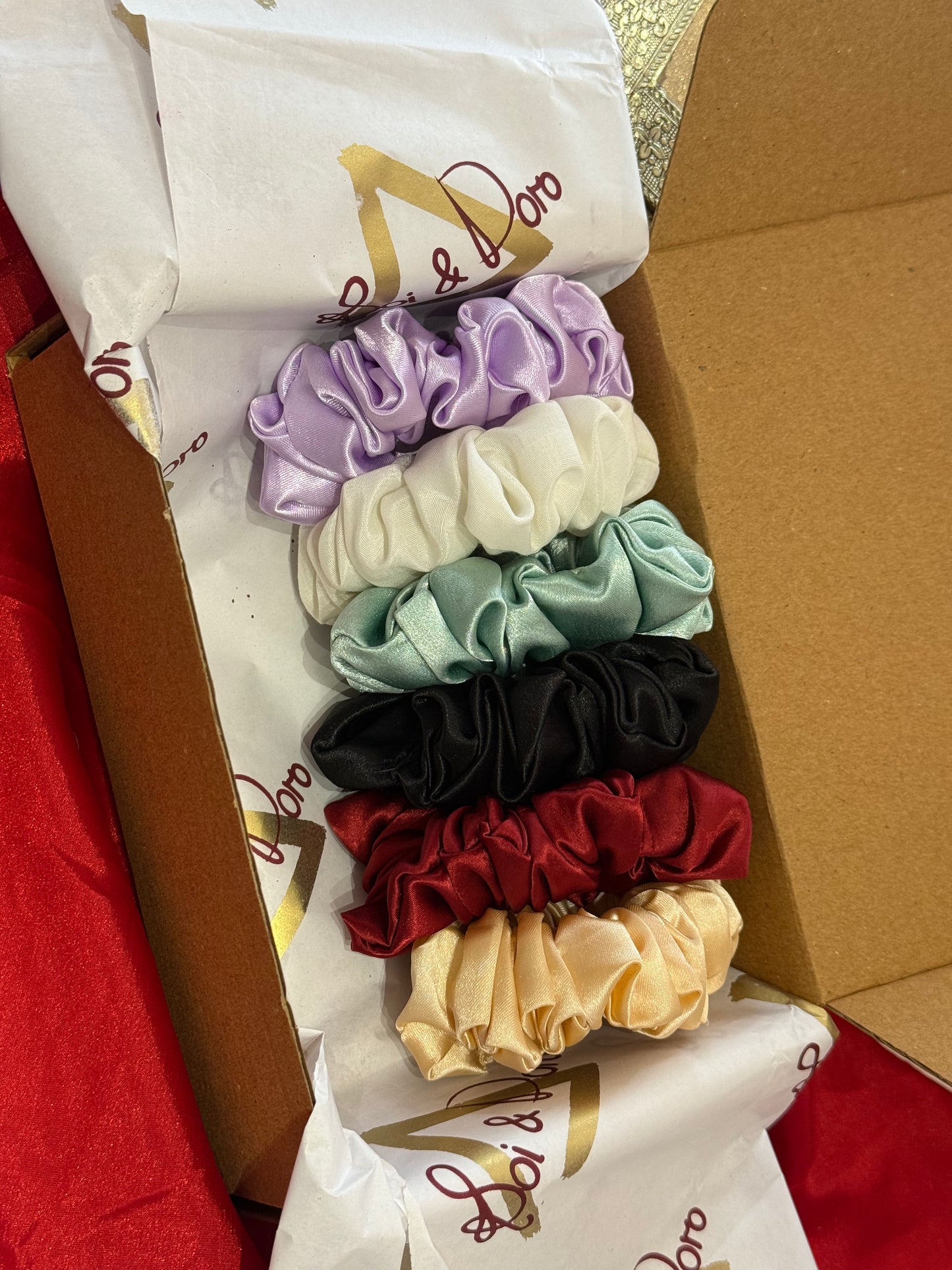 Luxury Satin Scrunchies Set – Soft, Stylish & Hair-Friendly