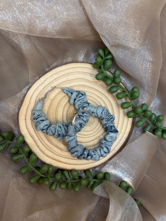 Aqua Linen hoop