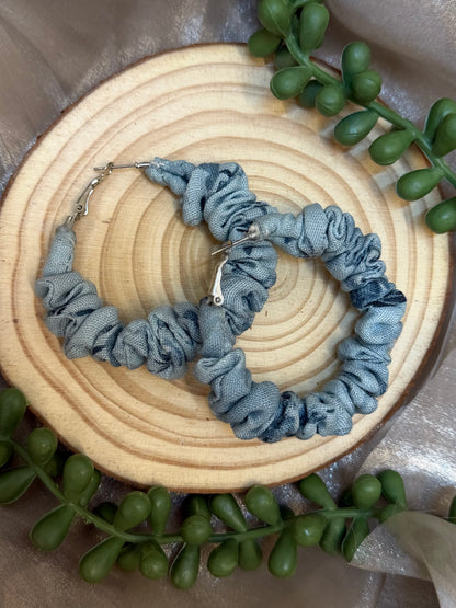 Aqua Linen hoop