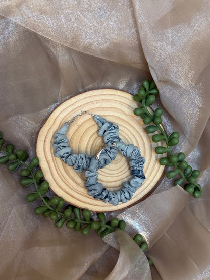 Aqua Linen hoop