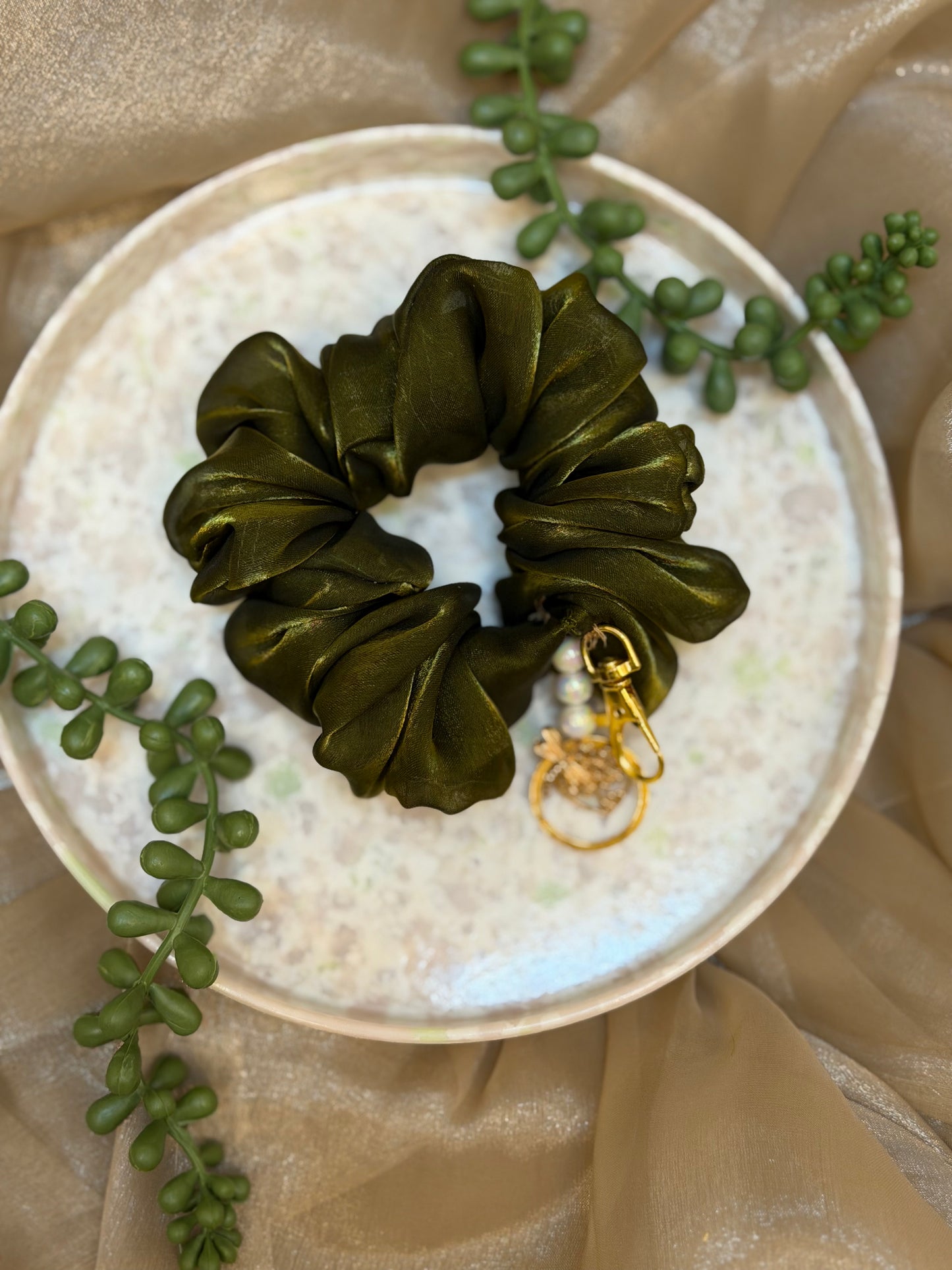 Olive Luxe Bag Charm